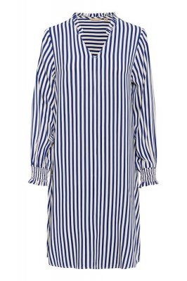 Culture Denia Short Dress-Mazarine Blue/White Strip