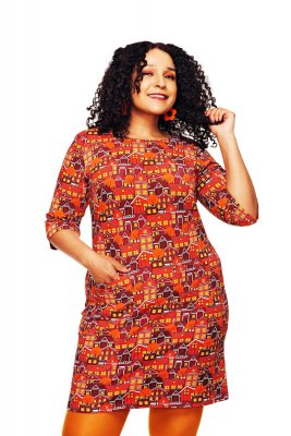 Cissi och Selma Doris Klänning Vår Gata Orange