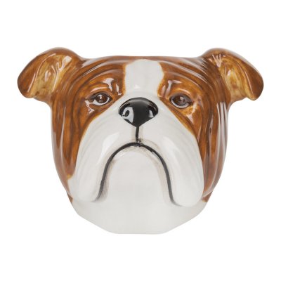 Quail Ceramics English Bulldog Face Egg Cup