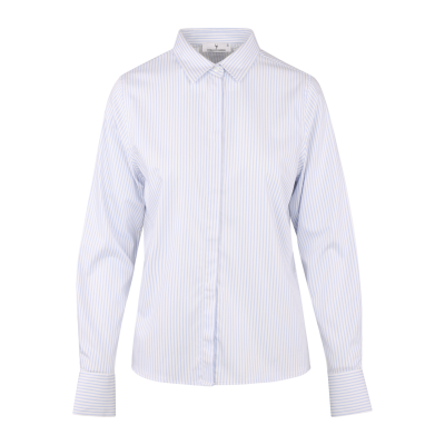 Urban Pioneers Evita LS Shirt White-Pale Blue