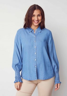 Isay Ganja Shirt Denim Blue