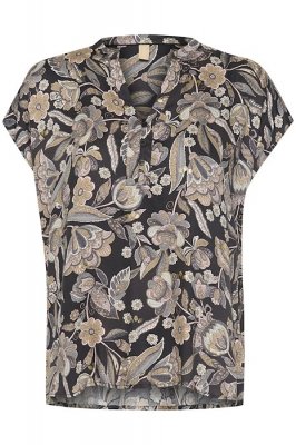 Culture Ibi Dittmarie Sl Blouse Grey Flower