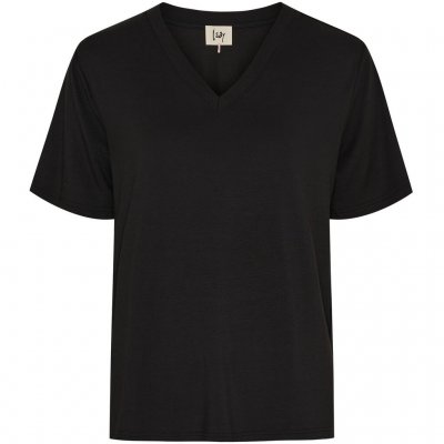 Isay Gritt V-Neck T-Shirt Black