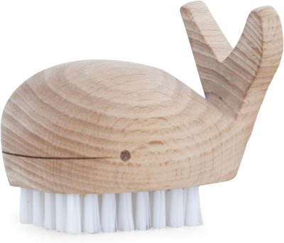 Wooden Whale Nail Brush