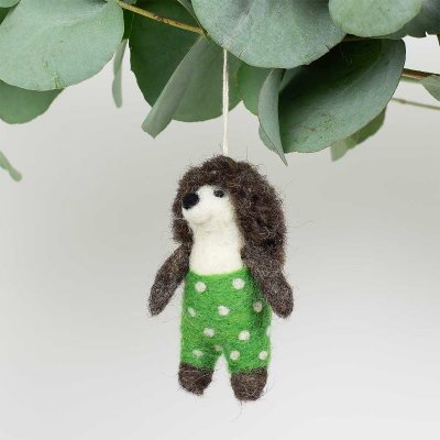A World of Craft Hedgehog In Green Pants Julhänge