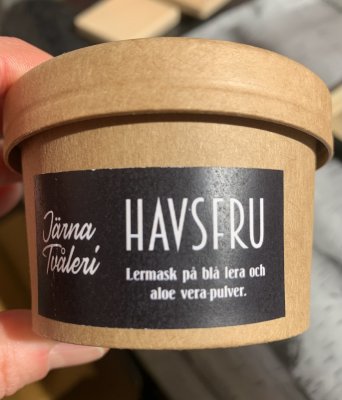 JäRNA TVåLERI LERMASK HAVSFRU