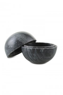 Stuff Design Round Jar ø 10 cm Black Marble