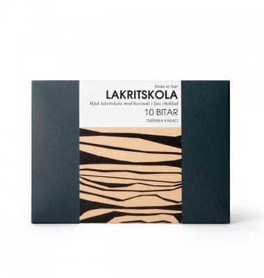 Svenska Kakao Lakritskola i choklad 10 bitar