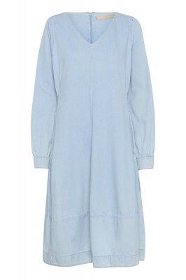 CULTURE LIVIE ARPA V-NECK DRESS LIGHT BLUE WASH