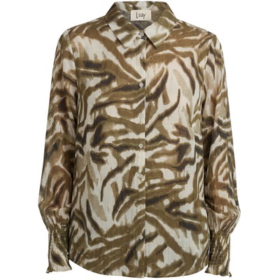 ISAY LOTTA SMOCK SHIRT KHAKI FLOW