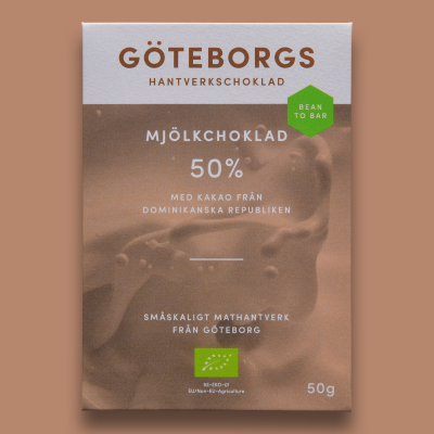 Göteborgs Hantverkschoklad 50% Mjölkchoklad EKO