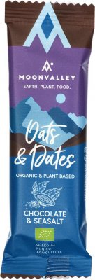 Moonvalley Organic Oats & Dates Bar Chocolate & Seasalt 50g