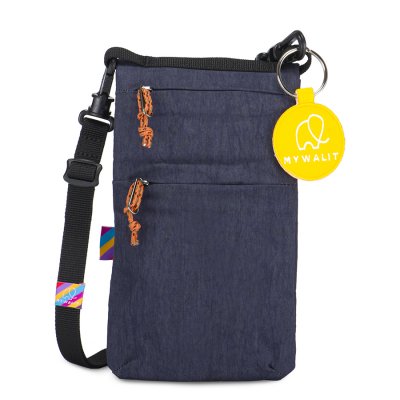 Small Flap Shoulder Bag - Navy