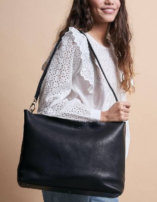 O My Bag Olivia Black Stromboli Leather