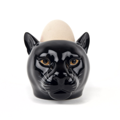 Quail Ceramics Panther Face Egg Cup