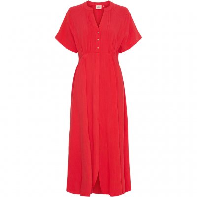 ISAY PEARL LONG DRESS RASPBERRY