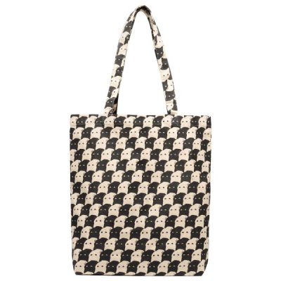 Dedicated Torekov Tote Bag Pepita Cats