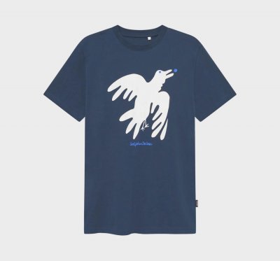Dedicated T-shirt Stockholm The Phoenix Bird Navy Black