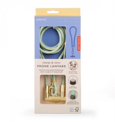 Phone Cable Lanyard Blue