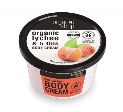Organic Shop Body Cream Pink Lychee 250 ml