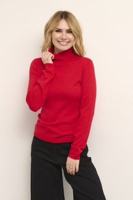 Culture Annemarie Roll Neck Chinese Red
