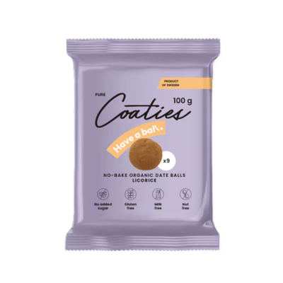Pure Coaties Have a ball Licorice 9-pack 100g