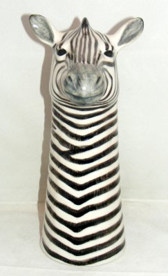 Quail Ceramics Zebra Flower Vase Large