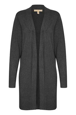 Culture Annemarie Long Cardigan Raven Melange