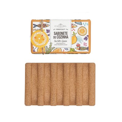 Castelbel Seasalt & Lemon Soap 200g with Cork Soap Dish