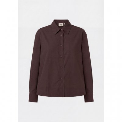 Isay Sigga Shirt Jacket Dark Brown