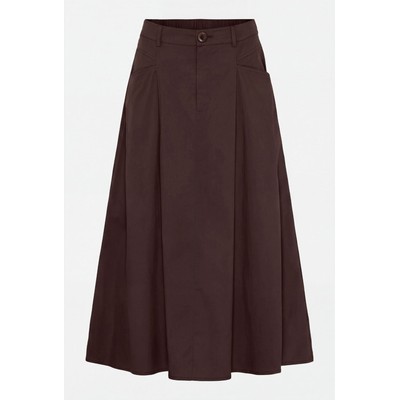 ISAY SIGGA LONG SKIRT DARK BROWN