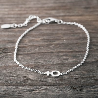 Faith Armband Silver Minikvinnotecken