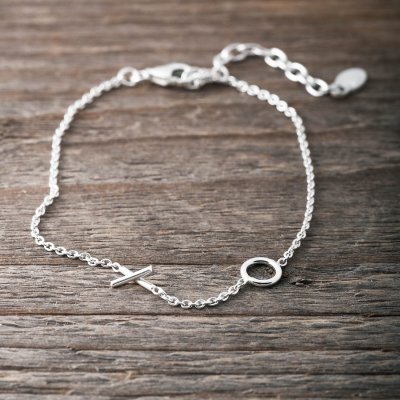 Faith Armband Silver Puss & Kram