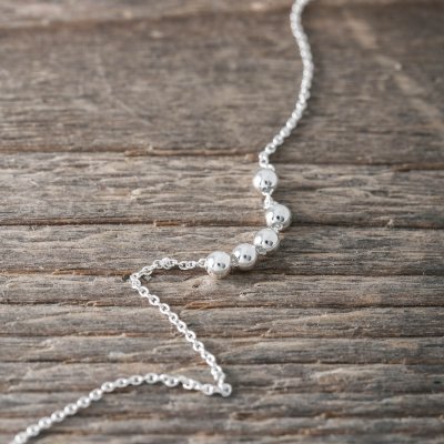 Faith Armband Rörliga Kulor Silver