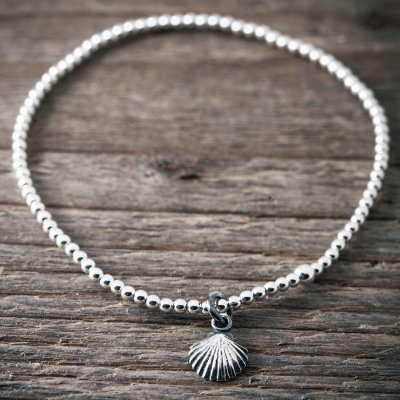 Faith Silverarmband Snäcka