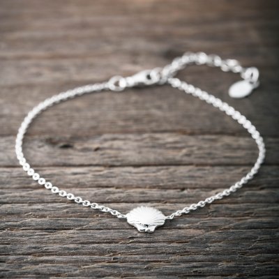 Faith Silverarmband Snäcka