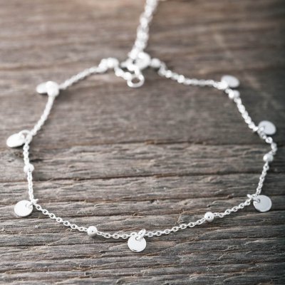 Faith Silverfotlänk Boho Coins