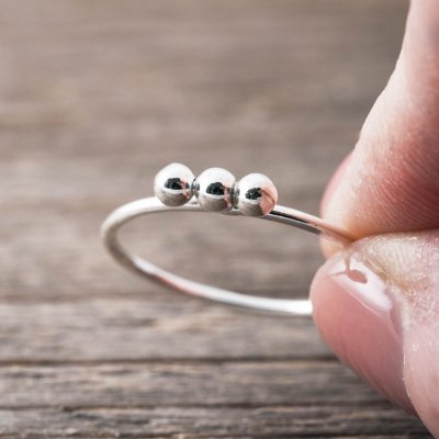 Faith Ring Silver med 3 Kulor