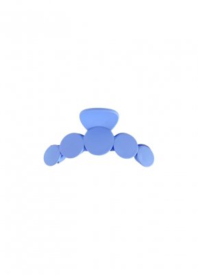 Black Colour Bubble Matt Hair Claw Sky Blue