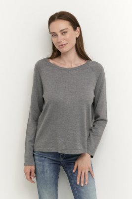 Culture Annemarie Solid Jumper Mid Grey Melange