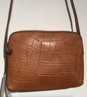 O My Bag Sue Cognac Croco Classic Leather