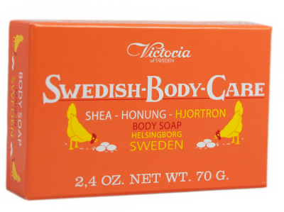 Victoria Soap Honung-Hjortron 70g Swedish Body Care Shea