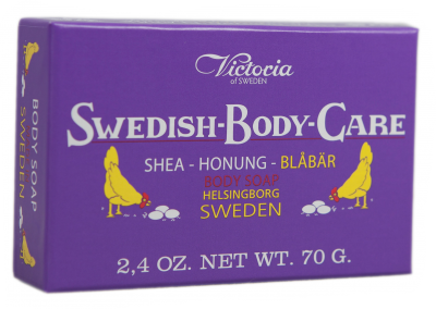 Victoria Soap Honung-Blåbär 70g Swedish Body Care Shea
