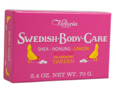 Victoria Soap Honung-Lingon 70g Swedish Body Care Shea