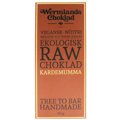 Wermlandschoklad Ekologisk Rawchoklad Kardemumma 50g