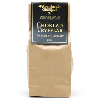 Wermlandschoklad Ekologiska Chokladtryfflar Isländskt Havssalt 200 g