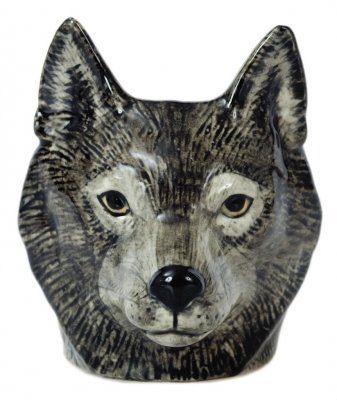 Quail Ceramics Wolf Face Egg Cup